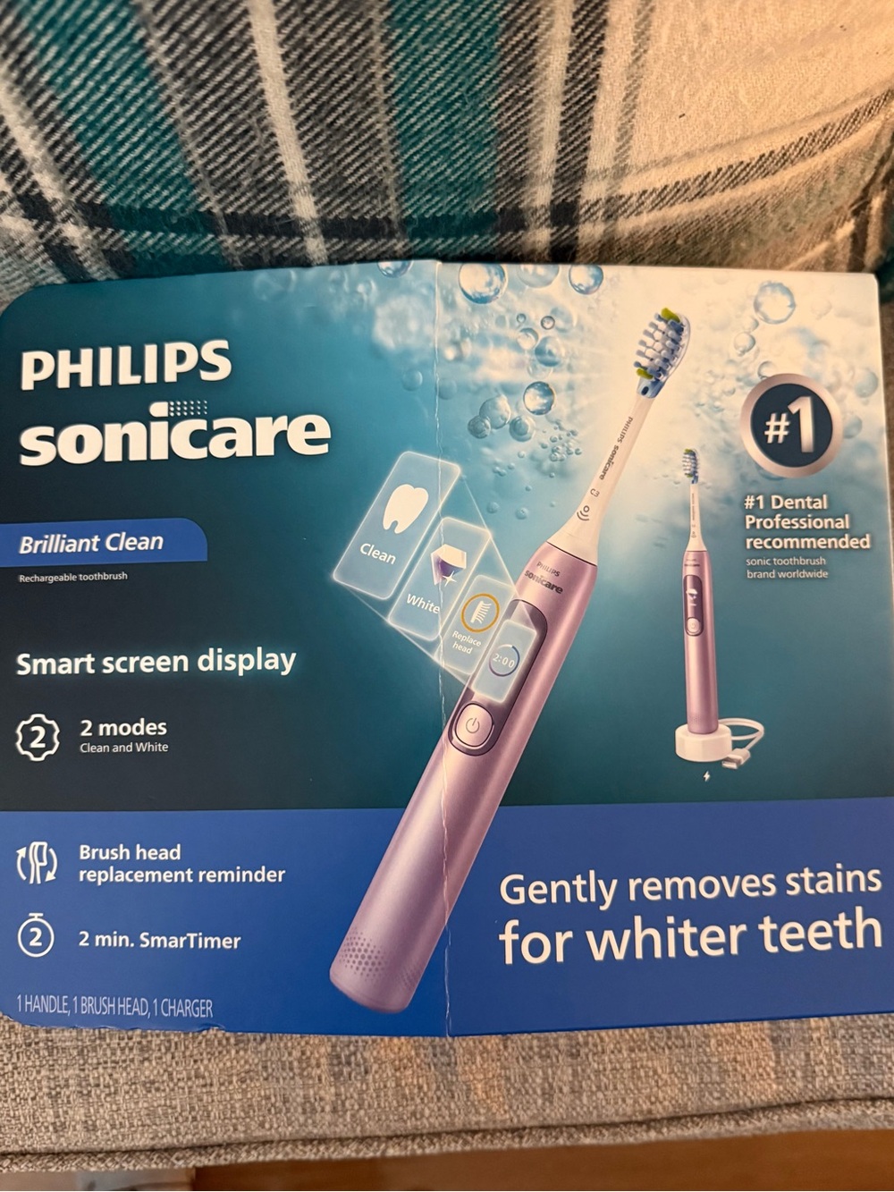 Philips Sonicare Brilliant Clean Rechargeable Toothbrush - Metallic Pink